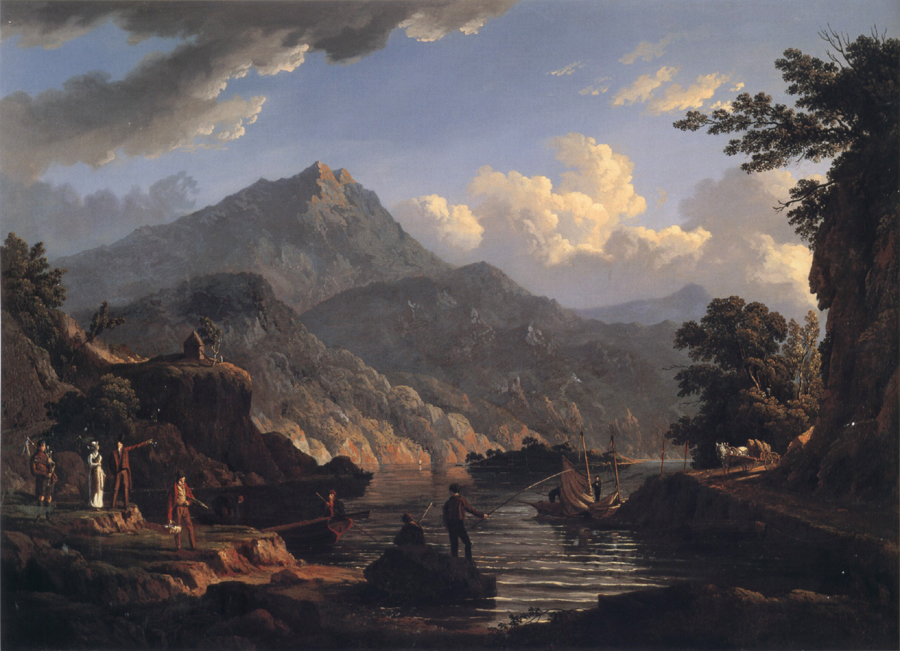 Landscape with Tourists at Loch Katrine